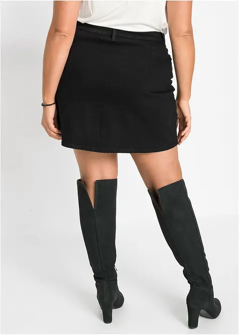 Strečová džínová sukně, bonprix