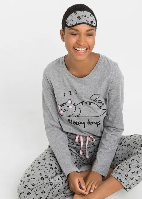 Pyžamo s maskou na spaní, bonprix