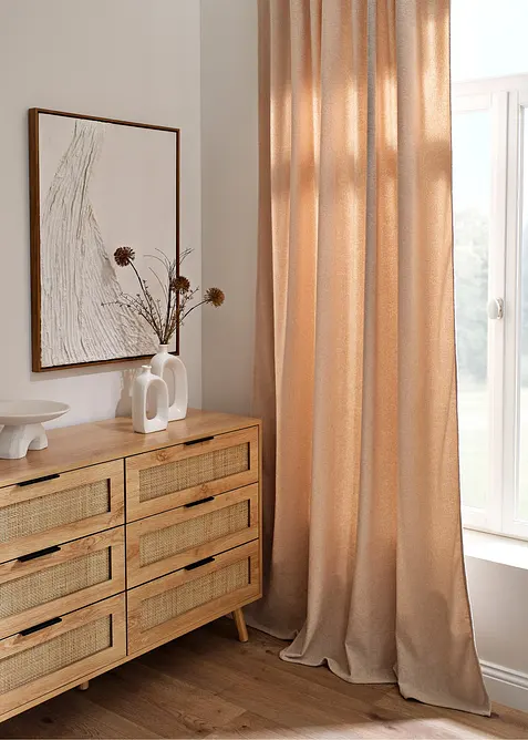 Závěs s měkkou buklé strukturou (1 ks v balení), bonprix