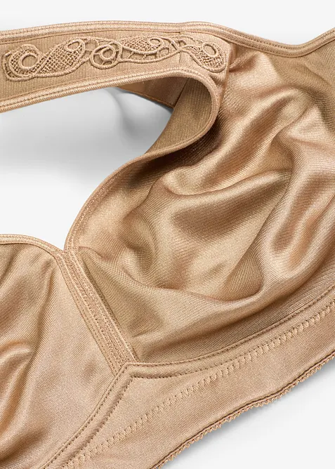 Odlehčující podprsenka bez kostic, s polstrovanými ramínky, bonprix