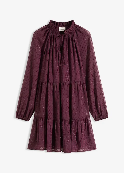 Tunikové šaty se třpytivým efektem, bonprix