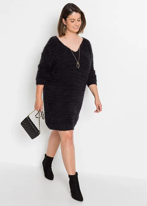 Hebounk&yacute; dlouh&yacute; svetr, bonprix