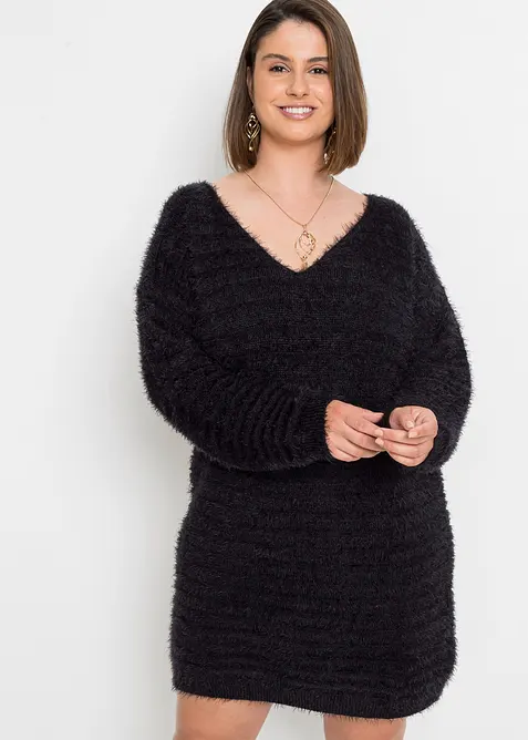 Hebounk&yacute; dlouh&yacute; svetr, bonprix