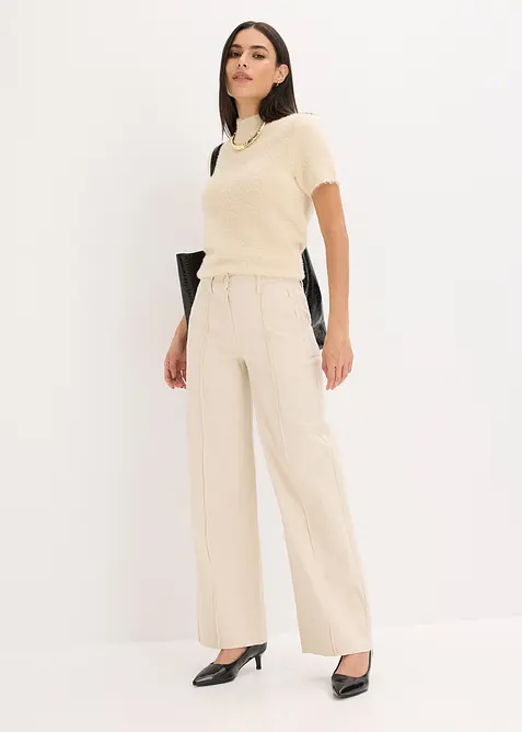 Keprové kalhoty se sámky a lištovou kapsou, bonprix