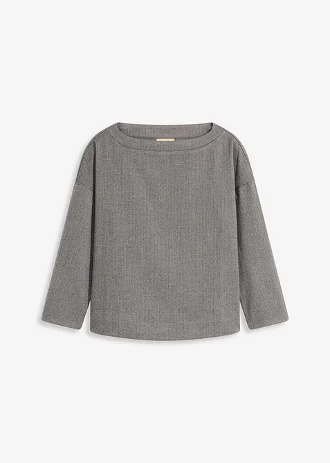 Tunika z pevného materiálu se vzorem rybí kosti, bonprix