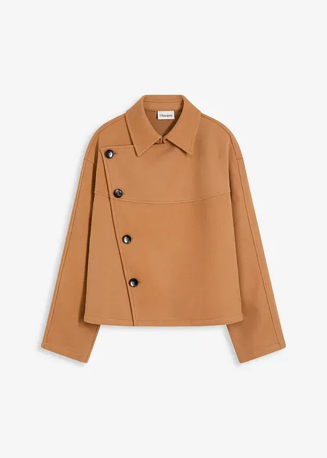 Bunda s vlněným vzhledem, bonprix