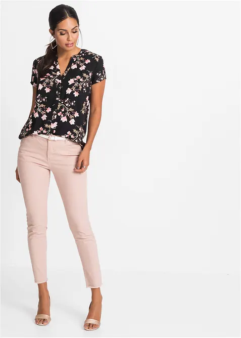 Halenka s krátkým rukávem, z čisté viskózy, bonprix