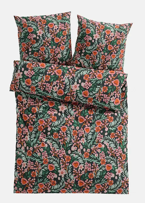 Souprava povlečení s květinovým designem, bonprix
