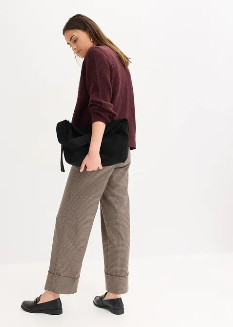 Pleten&yacute; kab&aacute;tek s cop&aacute;nkov&yacute;m vzorem, bonprix