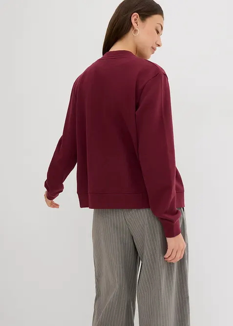 Mikina s knofl&iacute;kovou li&scaron;tou, bonprix