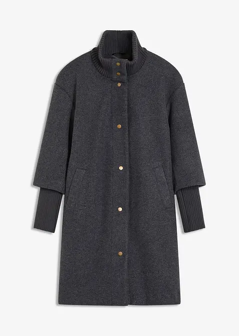 Kr&aacute;tk&yacute; kab&aacute;t ve vlněn&eacute;m vzhledu, bonprix