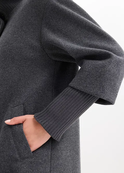 Kr&aacute;tk&yacute; kab&aacute;t ve vlněn&eacute;m vzhledu, bonprix