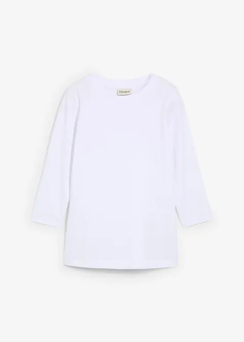 Tričko s 3/4 rukávem, s čistou organickou bavlnou, bonprix