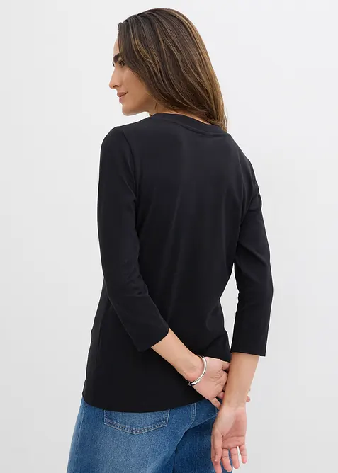 Tričko s 3/4 ruk&aacute;vem, s čistou organickou bavlnou, bonprix