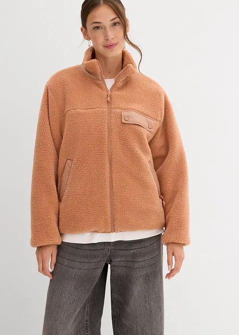 Plyšová flísová bunda, bonprix