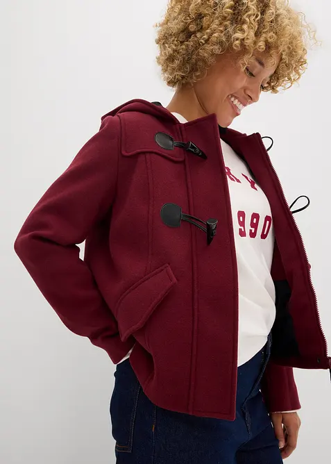 Duffle bunda, imitace vlny, bonprix