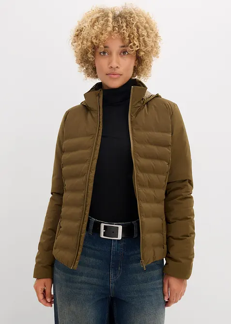 Prošívaná bunda, velmi lehká imitace prachového peří, bonprix