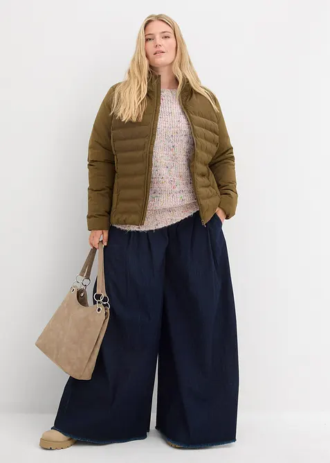 Pro&scaron;&iacute;van&aacute; bunda, velmi lehk&aacute; imitace prachov&eacute;ho peř&iacute;, bonprix