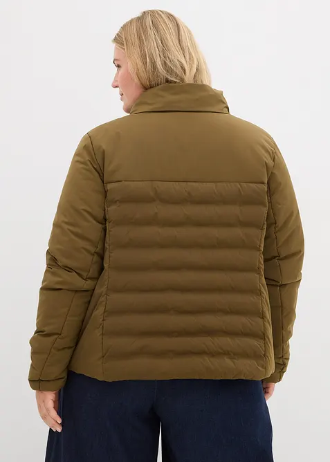 Pro&scaron;&iacute;van&aacute; bunda, velmi lehk&aacute; imitace prachov&eacute;ho peř&iacute;, bonprix