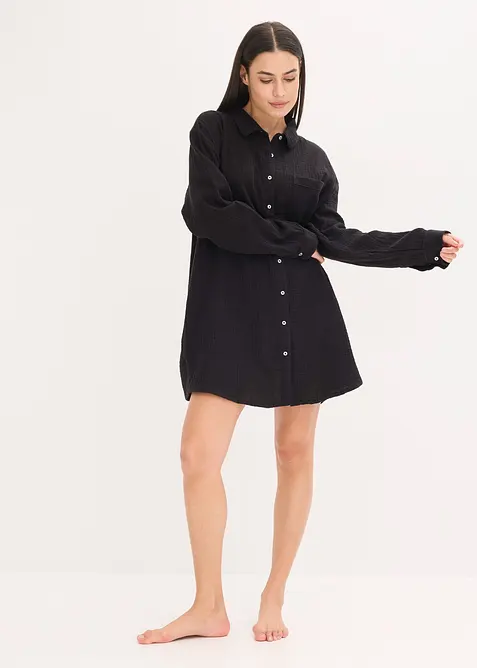 Noční košile z mušelínu, oversize, bonprix