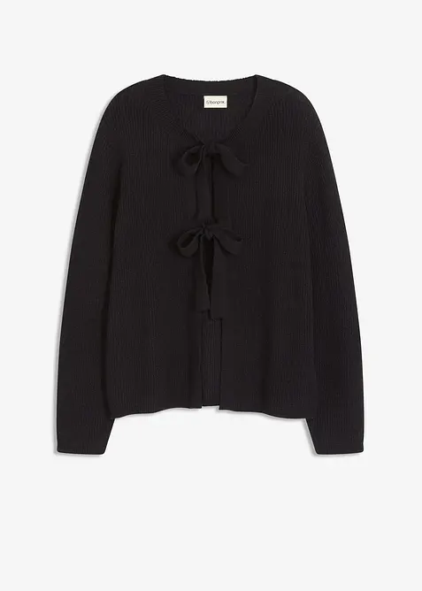 Pletený kabátek z bavlněné směsi, bonprix