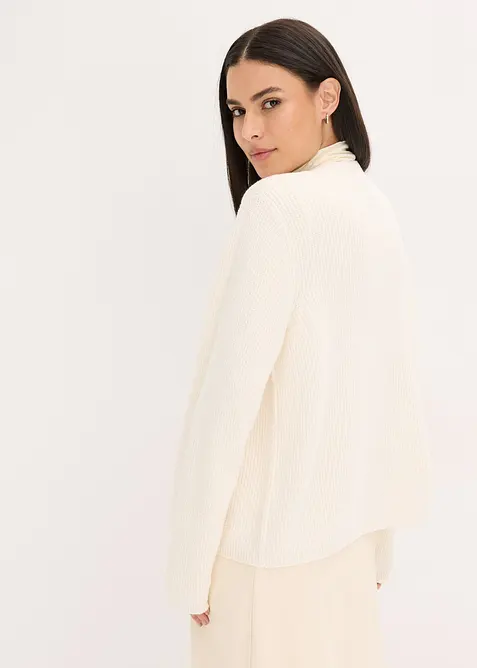 Pletený kabátek z bavlněné směsi, bonprix