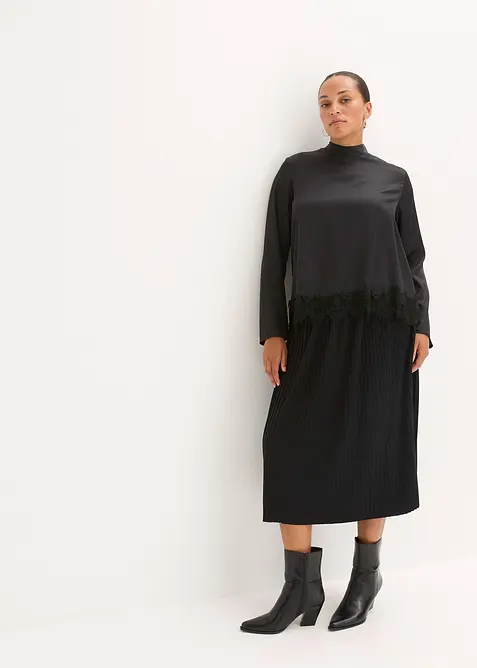 Žerzejová sukně ze splývavé viskózové směsi, bonprix