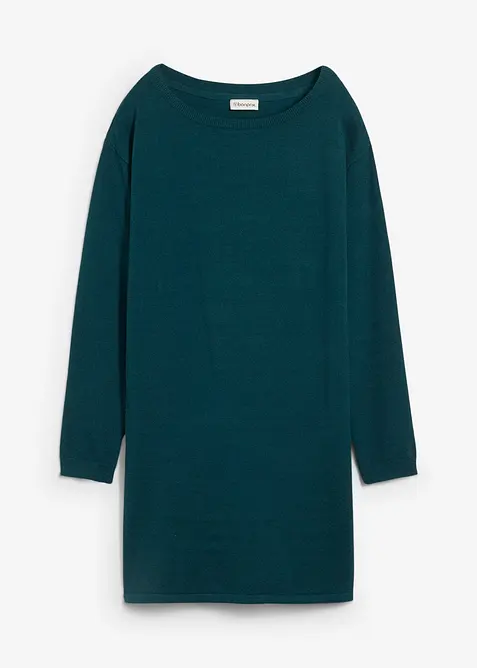 Dlouhý svetr s recyklovanou bavlnou, bonprix