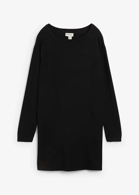 Dlouh&yacute; svetr s recyklovanou bavlnou, bonprix