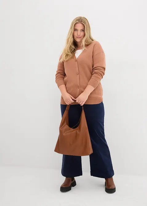 Kabátek z jemné žebrované pleteniny Milano, bonprix