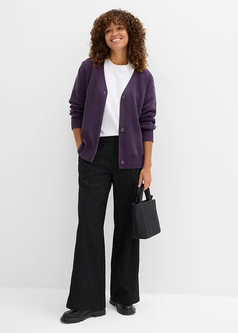 Kabátek z jemné žebrované pleteniny Milano, bonprix