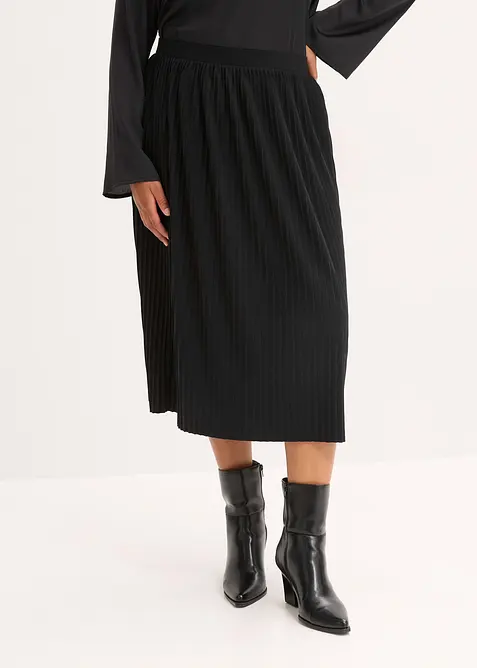 Žerzejová sukně ze splývavé viskózové směsi, bonprix