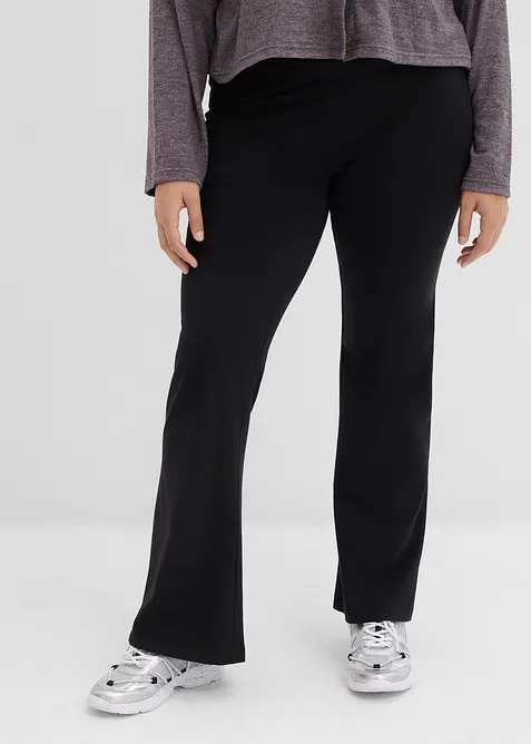 Kalhoty do zvonu, z organick&eacute; bavlny se strečem, bonprix