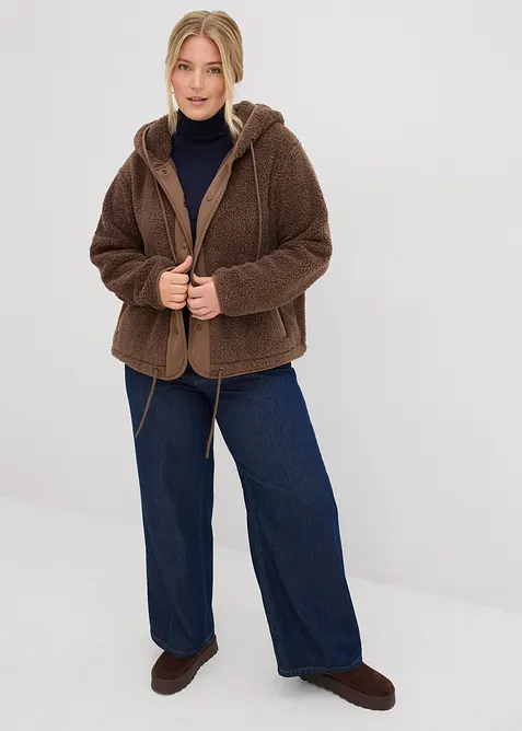 Bunda z ply&scaron;ov&eacute;ho fl&iacute;su, bonprix