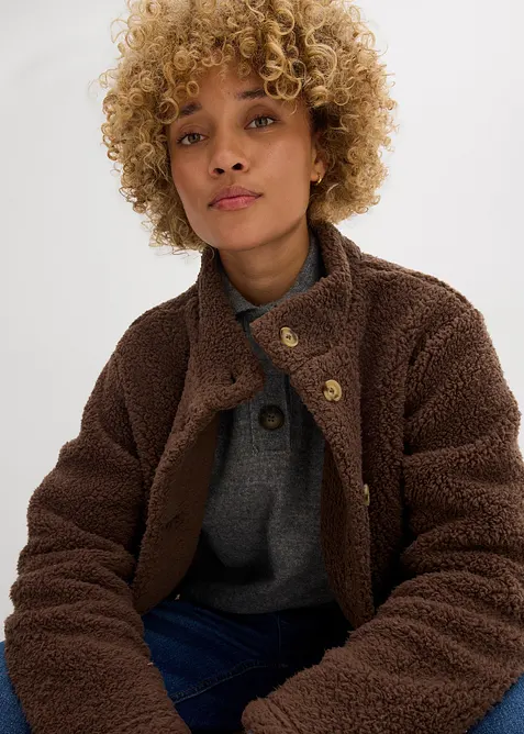 Bunda z plyšového flísu, bonprix