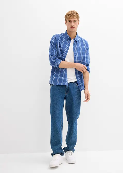 Košile z čisté organické bavlny, dlouhý rukáv, bonprix