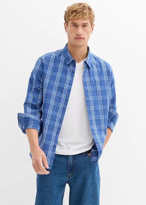 Košile z čisté organické bavlny, dlouhý rukáv, bonprix