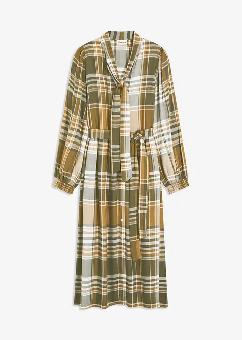 Midi šaty s vázačkou, bonprix