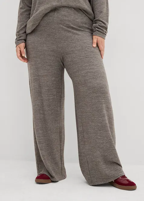 Palazzo kalhoty se vzhledem pleteniny, bonprix