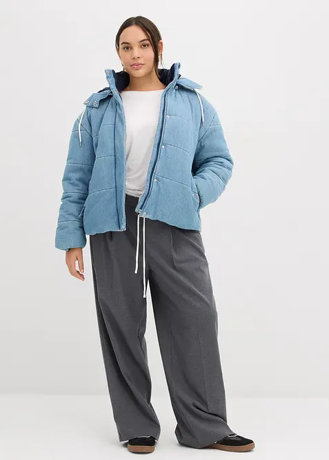 Prošívaná bunda z džínoviny, bonprix