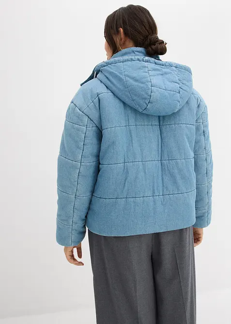 Prošívaná bunda z džínoviny, bonprix