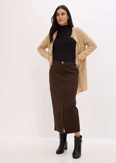 Krátký pletený kabát s pajetkami a lesklou přízí, bonprix