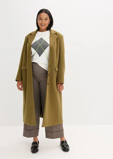 Triko s polodlouhým rukávem, flitry a potiskem, bonprix