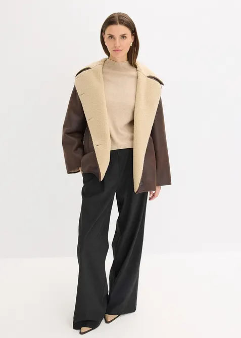 Bunda z umělé jehněčí kožešiny, bonprix