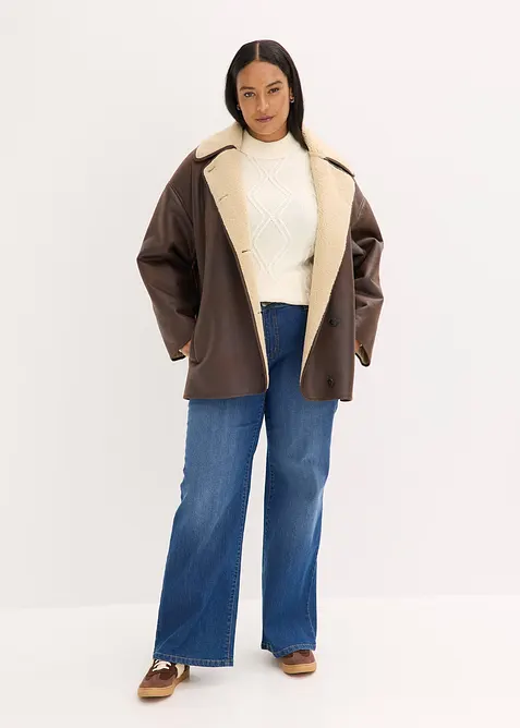 Bunda z umělé jehněčí kožešiny, bonprix