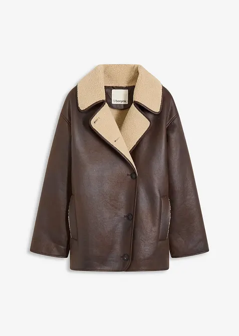 Bunda z umělé jehněčí kožešiny, bonprix