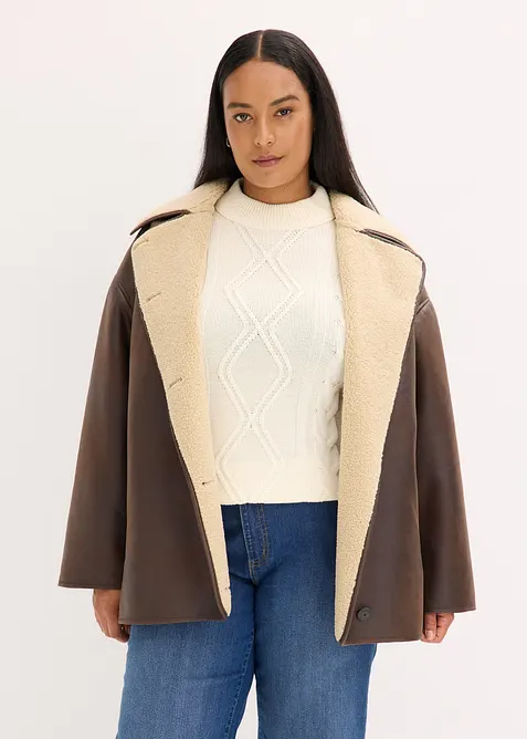 Bunda z umělé jehněčí kožešiny, bonprix