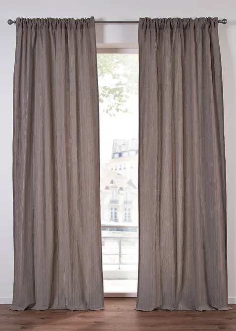 Neprůhledný závěs z organické bavlny (1 ks v balení), bonprix