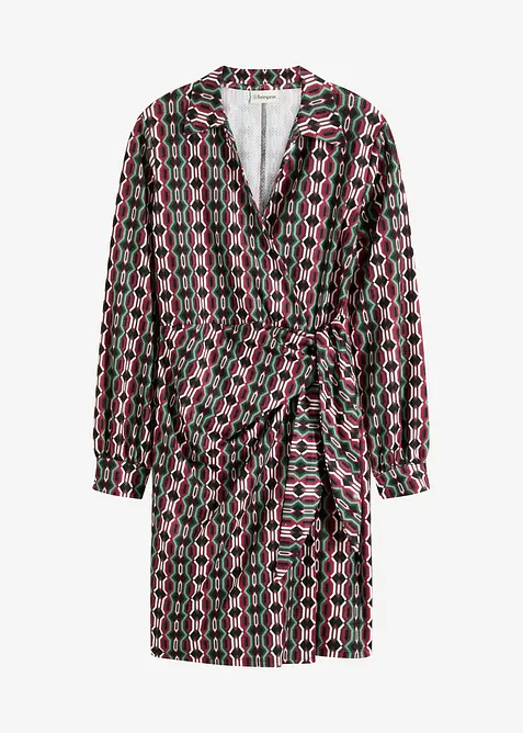 Zavinovací šaty ze strukturovaného žerzeje, bonprix