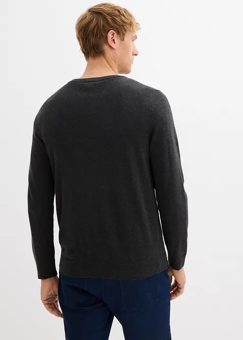 Svetr z jemn&eacute; pleteniny s bavlnou, bonprix